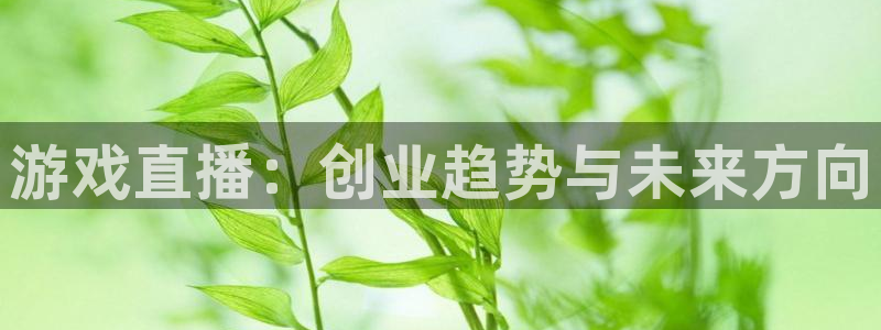 鼎点娱乐注册网站：游戏直播：创业趋势与未来方向